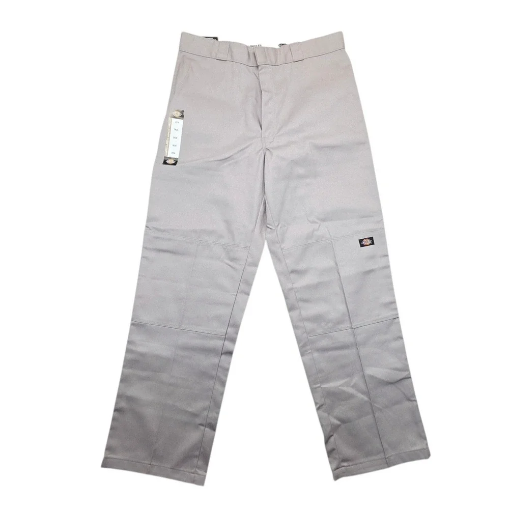 Dickies 85283 Double Knee Loose Fit Work Pants Silver Grey 36x34 NWT